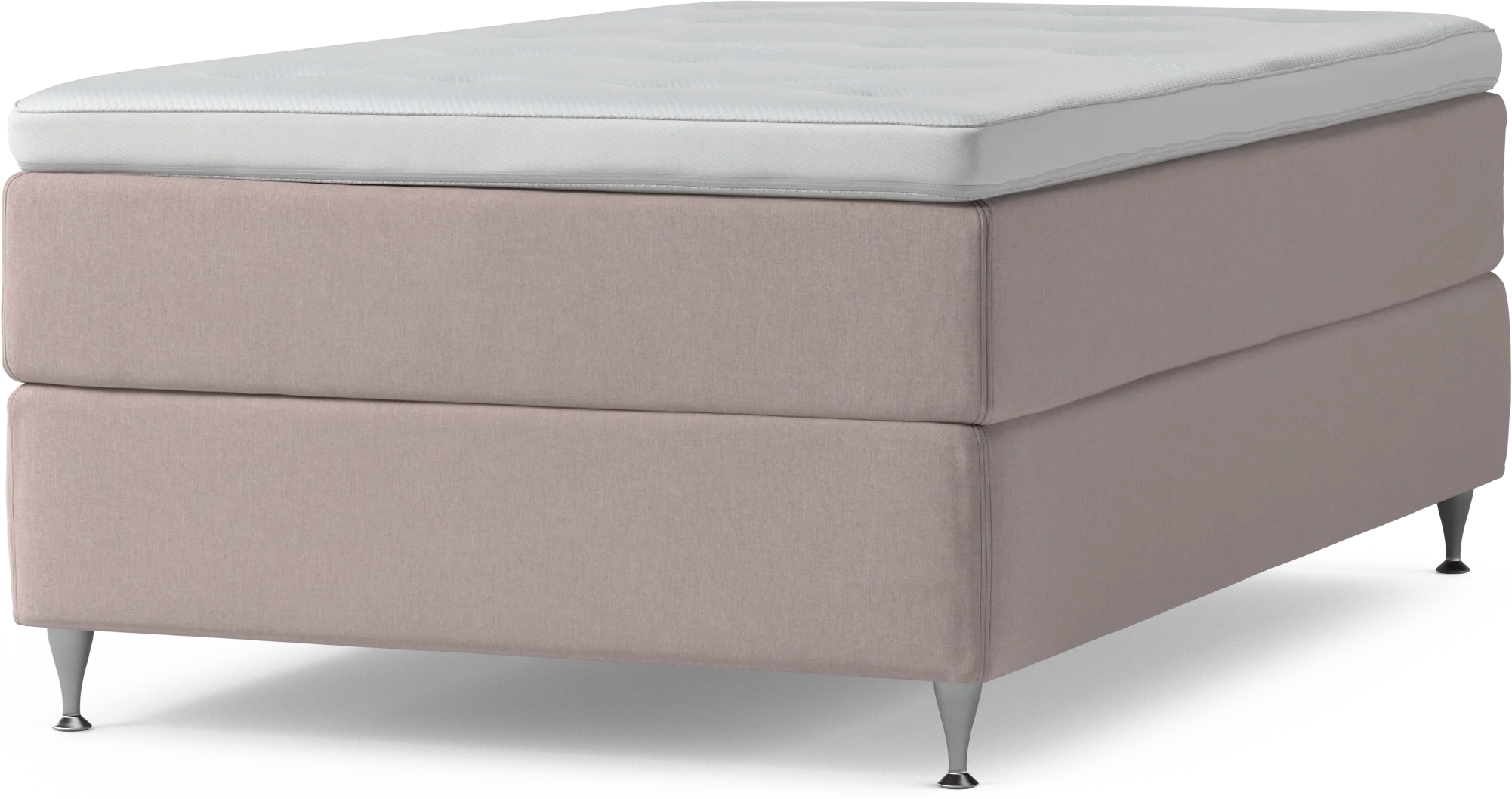 Delux Dream Kontinentalsäng, enkelsäng 120 cm med bäddmadrass och sängben JLN3m