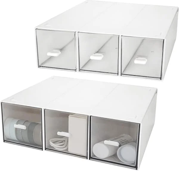 1 Pack Skrivbordsarrangör, Stapelbara Förvaringslådor med 6 Fack, Vit Plast Makeup Förvaring, Skrivbordsarrangör och Tillbehör, Lämplig för Off RGX000655ZCR 1 Pack Skrivbordsarrangör, Stapelbara Förvaringslådor med 6 Fack, Vit Plast Makeup Förvaring, Skrivbordsarrangör och Tillbehör, Lämplig för Off RGX000655ZCR