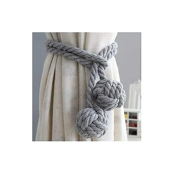 1 par gardinomtag Pompom Stickad Gardinrep Gardinklämma/spänne Dubbel M-SH1117-1835