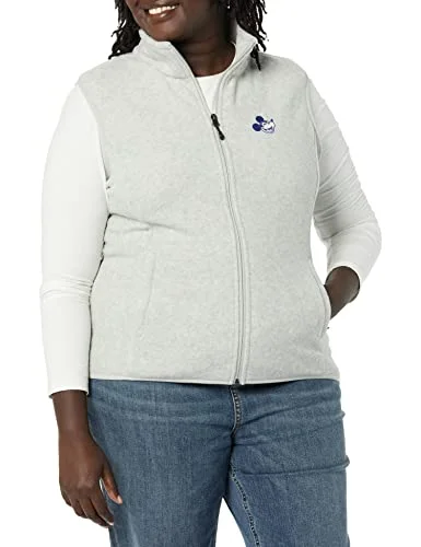 Amazon Essentials Disney Marvel Star Wars Prinsessa Polarfleece västar för kvinnor, Happy Mickey, Medium 196433535087