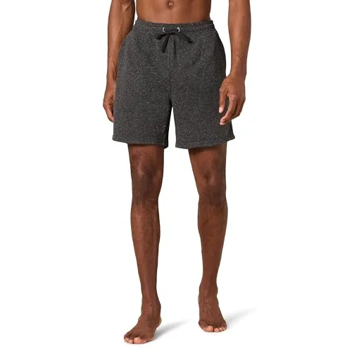 Amazon Essentials lätta franska frottéshorts för män (finns i stora och långa), träkol ljung, Small 196433879372