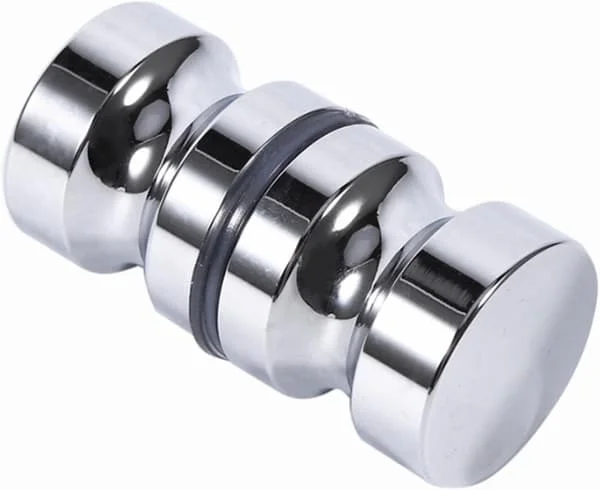 1 st, 30 mm, aluminium badrum dörrhandtag, kromat runt glas duschrum dörrhandtag för badrum kök hotell RGX0041534LGG 1 st, 30 mm, aluminium badrum dörrhandtag, kromat runt glas duschrum dörrhandtag för badrum kök hotell RGX0041534LGG