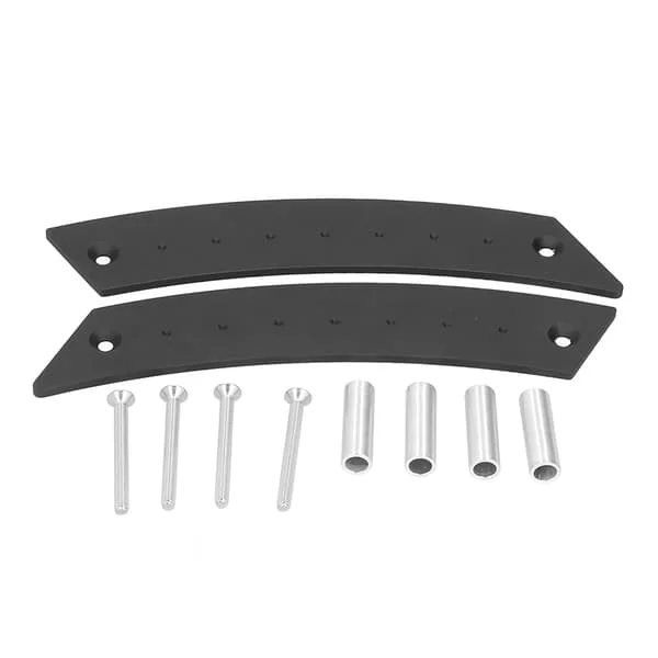 1 par invändigt dörrhandtag i aluminiumlegering, ersättningshandtag för bildörr, svart YMTO26-0528-233827 1 par invändigt dörrhandtag i aluminiumlegering, ersättningshandtag för bildörr, svart YMTO26-0528-233827