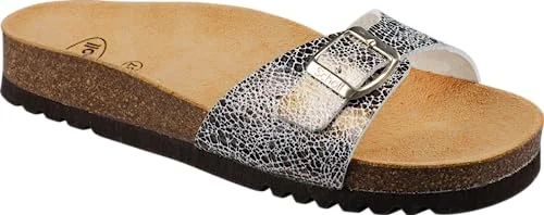 Scholl Estelle, damsandal, silver/multi, 37 EU, Silver Multi, EU 8004373169168