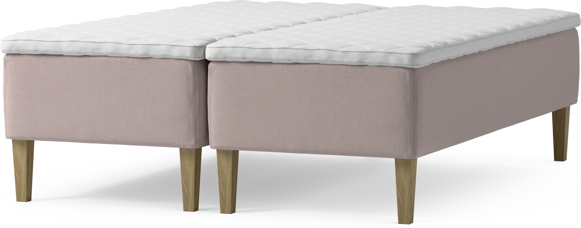 Delux Dream Ramsäng, dubbelsäng med bäddmadrass och sängben KMM48