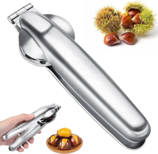 1 Piece Nutcracker - Chestnut Clip - Chestnut Tongs - Stainless Steel - Nutcracker for Chestnuts - Kitchen Utensils - Walnut Cracker - Nutcracker ... CJ-YX-0813001880