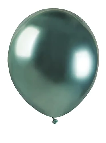 Kuvert 100 st A50 naturlatexballonger av högsta kvalitet (Ø 13 cm/5 tum), grön metallic 8026196344669