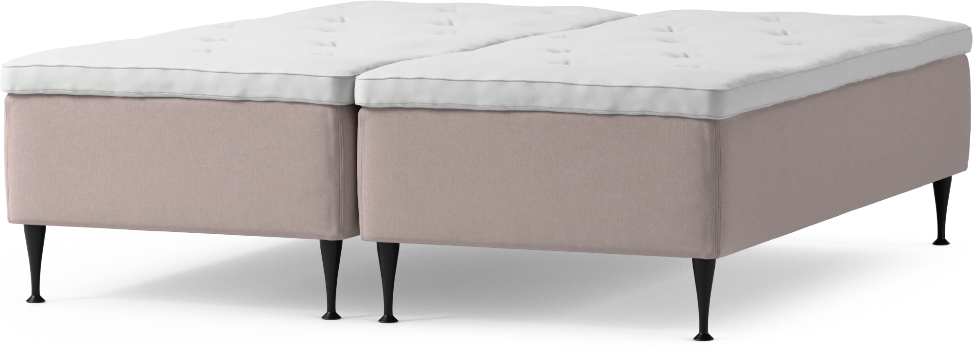 Delux Dream Ramsäng, dubbelsäng med bäddmadrass och sängben pqe1x