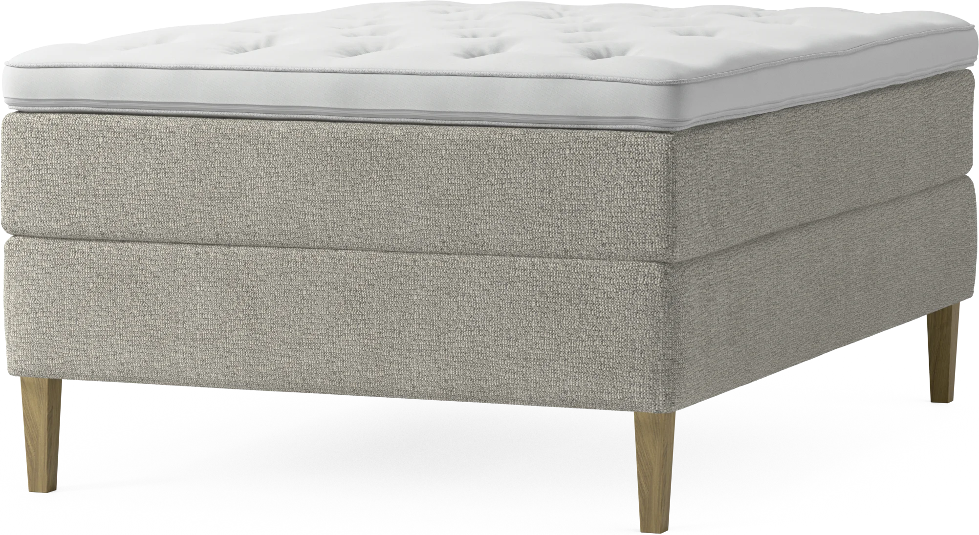 Delux Dream Kontinentalsäng, enkelsäng 140 cm med bäddmadrass och sängben 23ZYO